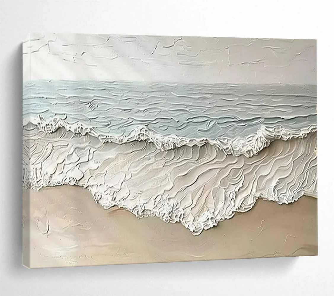 Beach_Waves_Coastal_Textured_Entryway_Abstract_Wall_Art_07JC7 wall art